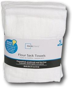 img 2 attached to 🔍 Pack of 5 White Flour Sack Towels for Enhanced SEO