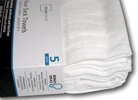 img 1 attached to 🔍 Pack of 5 White Flour Sack Towels for Enhanced SEO