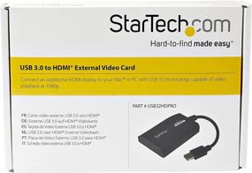 img 1 attached to 🔌 StarTech.com USB 3.0 to HDMI Adapter - DisplayLink Certified - 1080p (1920x1200) - USB Type-A to HDMI Display Adapter Converter for Monitor - External Video & Graphics Card - Windows/Mac - USB32HDPRO Plus