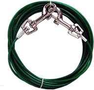 🐶 puppy tie-out: swivel snap long cable for small dogs up to 10lbs - prestige quality logo