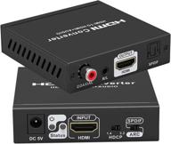 wejupit hdmi аудио-извлекатель 4k 60 гц конвертер с hdr с arc hdcp 2.2 1.4 - hdmi 2.0 видео + spdif аудио + коаксиальное аудио + r/l стерео-аудио - 3d видео - подключи и играй: окончательное решение для извлечения аудио и конвертации видео логотип