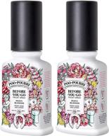 poo-pourri before you go toilet spray 3.4 oz peony blossom, 2 pack: freshen up your bathroom experience! логотип