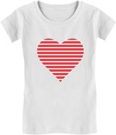 striped heart toddler fitted t shirt girls' clothing for tops, tees & blouses logo