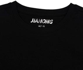 img 2 attached to 👕 JIAHONG Kids Cotton T-Shirts, Short Sleeve Casual Crewneck Plain Tee Tops for Boys and Girls, Ages 3-12 Years