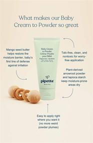 img 3 attached to 👶 Pipette Baby Cream-to-Powder: Happy Skin Solution, Talc-Free Powder, Fragrance-Free, 3 oz.