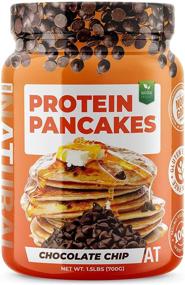 img 4 attached to SDC Nutrition About Time Protein Pancake Mix, Chocolate Chip - 1.5 lb (Packaging May Vary)