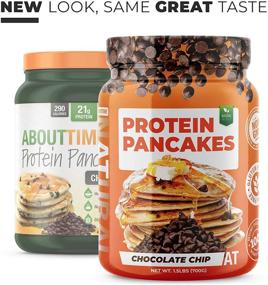 img 1 attached to SDC Nutrition About Time Protein Pancake Mix, Chocolate Chip - 1.5 lb (Packaging May Vary)