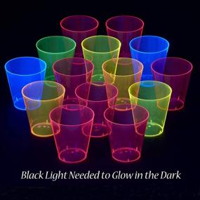 img 1 attached to Vibrant Neon Plastic Shot Glasses - 500 pc. Set for All Occasions!