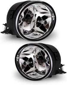 img 4 attached to 🚘 AUTOWIKI Противотуманные фары для Nissan Titan 2004-2015 / Armada 2005-2007 (Прозрачная линза, 2 шт.): Лучшие противотуманные фары для Nissan Titan и Armada