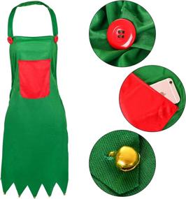 img 3 attached to Artiflr Apron Christmas Elves Santa