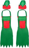 artiflr apron christmas elves santa logo