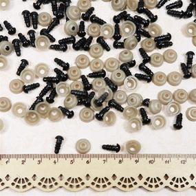 img 2 attached to 👀 TOAOB 150pcs 6mm Black Plastic Safety Eyes: Perfect for Stuffed Animals, Amigurumi, Crochet Bears, Doll Making, and Crafts