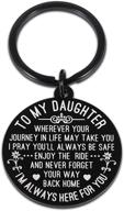 inspirational daughter keychain for graduation and christmas logo