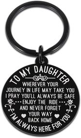 img 4 attached to Inspirational Daughter Keychain for Graduation and Christmas