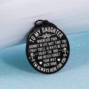 img 2 attached to Inspirational Daughter Keychain for Graduation and Christmas