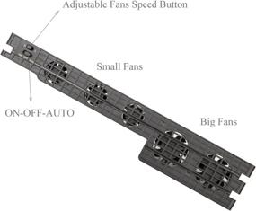 img 2 attached to Black Megadream PS4 Pro USB Cooling Fan - External 5-Fans Super Turbo Temperature Cooler System with USB Cable, Ideal for Sony Playstation 4 Pro Gaming Console