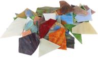 🔮 aunifun mixed color mosaic glass pieces - 1kg/35 ounce glass tiles for home decoration & diy crafts, assorted shapes & colors logo