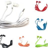 набор наушников с микрофоном "bulk earbuds with microphone headphones" - 50 штук для iphone, android, mp3-плееров - смешанные цвета - оптовая продажа от tfd supplies логотип