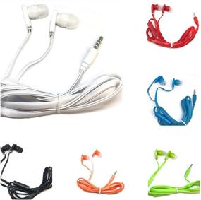 img 2 attached to Набор наушников с микрофоном "Bulk Earbuds with Microphone Headphones" - 50 штук для iPhone, Android, MP3-плееров - смешанные цвета - оптовая продажа от TFD Supplies