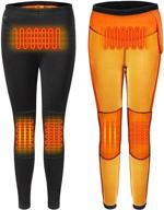 🔥 winter sports base layer: men's usb-heated thermal pants underwear, electric heating with fleece lining (no battery required) логотип