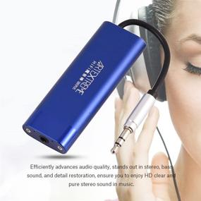 img 3 attached to 🔵 Портативный усилитель для наушников fosa HIFI: мини-усилитель наушников 3,5 мм с выходной мощностью 130 мВт, входом AUX, долговечными характеристиками (синий)