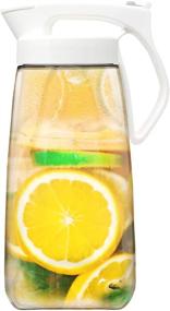 img 4 attached to 🥛 Pratico Kitchen SnapPour Pitcher in Medium Size - 2.3 Quarts, White