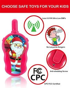 img 1 attached to Christmas Toys Walkie Talkies For Kids