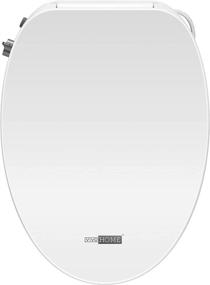 img 4 attached to 🚽 Enhance Your Bathroom Experience with VIVOHOME Smart Heated Bidet Toilet Seat: Rear and Front Cleansing, Self-Cleaning Nozzle, Adjustable Temperature, Soft Close Lid, and Nightlight!