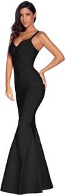 img 1 attached to 👗 Stylish and Flattering Meilun Bandage Fishtail Bodycon Antipink Women's Clothing: A Perfect Fit for Any Occasion