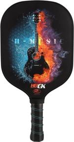 img 4 attached to 🏓 HEICK Spin Grit Pickleball Paddle: USA Pickleball Approved, Fiberglass Face, Honeycomb Core, 5" Handle - Ideal for Beginner to Advanced Players - H-MusicG2