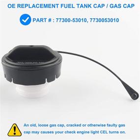 img 3 attached to 🚗 77300-53010 Gas Cap Replacement for Toyota and Lexus - Compatible with 4Runner, Celica, Corolla, Tacoma, RAV4, Sequoia, Highlander, Sienna, and More!
