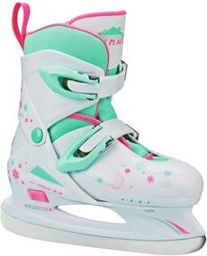 img 4 attached to Lake Placid Girls Nitro 8.8 Adjustable 🏔️ Ice Skates - Perfect Fit for Growing Skaters!