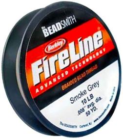 img 1 attached to 🧵 Premium FireLine Braided Beading Thread 6lb - Smoke Grey, .006-Inches - 125 Yards: High-Quality String for Jewelry Making