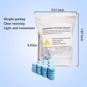 img 3 attached to 🚙 Efficient and Convenient Windshield Washer Fluid Tablets - 50Pcs, 1 Piece Makes 1.05 Gallons, 1 Pack Makes 52.5 Gallons