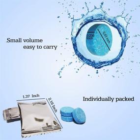 img 2 attached to 🚙 Efficient and Convenient Windshield Washer Fluid Tablets - 50Pcs, 1 Piece Makes 1.05 Gallons, 1 Pack Makes 52.5 Gallons