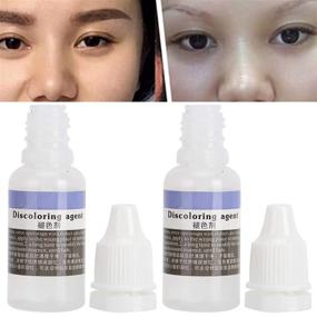 img 2 attached to 🖋️ 2pcs Pigment Fading Agent for Tattoo Correction - Painless Eyebrow and Lip Microblading Remover