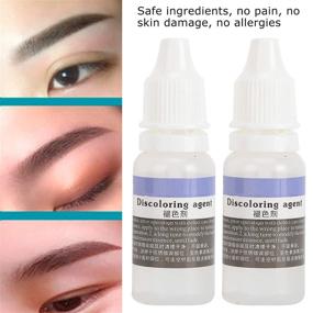 img 1 attached to 🖋️ 2pcs Pigment Fading Agent for Tattoo Correction - Painless Eyebrow and Lip Microblading Remover