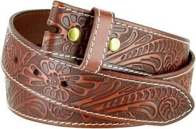 img 2 attached to Piece Genuine Leather Tooled Engraved Women's Accessories in Belts