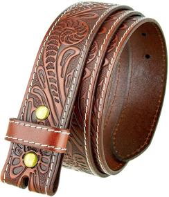 img 4 attached to Piece Genuine Leather Tooled Engraved Women's Accessories in Belts