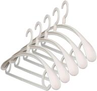 high-quality beige plastic clothes hanger - extra thick, wide shoulder, 360° rotate, slip-resistant - ideal for everyday use, 20 pack логотип