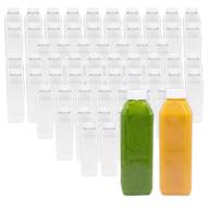 🧃 140 pack of 16oz juice bottles: bulk plastic bottles with tamper-proof lids logo