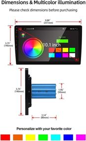 img 3 attached to 🚗 YUNTX PX6 Андроид 10 4G LTE Автомобильное радио GPS 2 Din 64G с задней камерой - 10.1-дюймовый сенсорный экран - DAB+ / Управление на рулевом колесе / WiFi / Bluetooth / Mirrorlink / Carplay / USB / Android Auto / Беспроводная связь Bluetooth Hands-Free