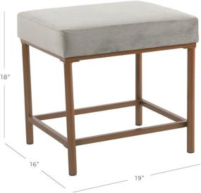 img 3 attached to Spatial Order Hudson Modern Ottoman Furniture for Accent Furniture