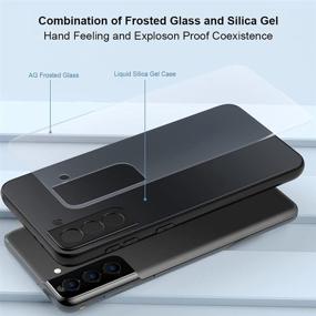 img 3 attached to Silicone Glass Case Compatible With Samsung Galaxy S21 Plus Case 5G