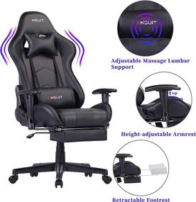 img 2 attached to Gaming Ergonomic Computer Adults Footrest Furniture