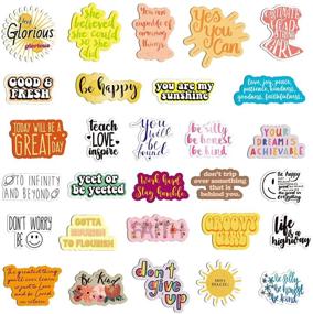 img 3 attached to Inspire Daily with 100Pcs Motivational Stickers for Teens and Adults - Vinyl Decals for Water Bottles, Laptops, and Phones!