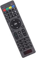 amiroko replacement remote control for mag254 mag250 255/256 / 257/260 / 275/349 / 350/351 / 352 ott tv box iptv set-top box, in black logo