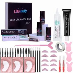 img 4 attached to 👁️ Комплект для поднятия и окрашивания ресниц Libeauty - Объемные и красивые ресницы на протяжении 6 недель - Включает черную краску, 10 мл средства для завивки ресниц с черным пигментом, кератиновую завивку ресниц, ламинирование и окрашивание бровей.