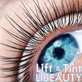 img 3 attached to 👁️ Комплект для поднятия и окрашивания ресниц Libeauty - Объемные и красивые ресницы на протяжении 6 недель - Включает черную краску, 10 мл средства для завивки ресниц с черным пигментом, кератиновую завивку ресниц, ламинирование и окрашивание бровей.