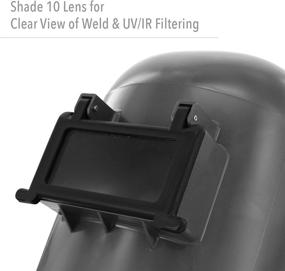 img 2 attached to Fibre-Metal by Honeywell Tigerhood Classic Gray 🔥 Welding Helmet with Speedy Loop Hard Hat Mount (5906GY)